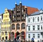 Stralsund - in der Mitte das "Wulflamhaus" am"alten Markt" (2009)