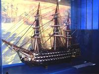 Stralsund - Modell einen schwedischen Linienschiffs der damaligen Zeit (Kultur-Historisches-Museum-Stralsund)