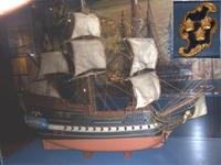 Stralsund - Modell einer schwedischen Fregatte der damaligen Zeit (Kultur-Historisches-Museum-Stralsund)