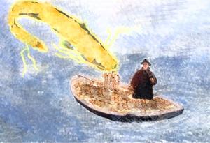 Rügen / Halbinsel Mönchgut - der Drak auf der Having
